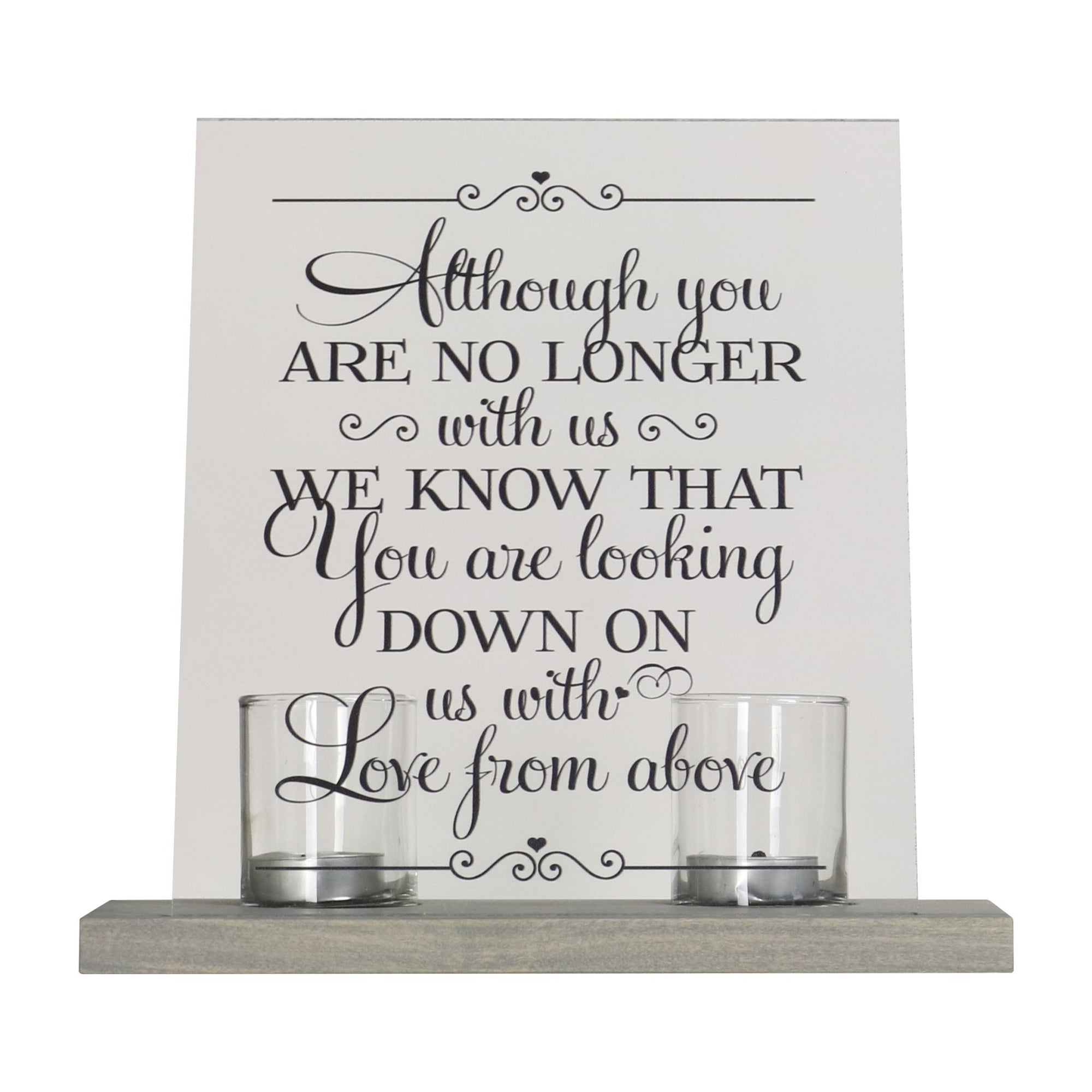 Memorial Acrylic Sign 8x10 with Votive Candle Holder Love From Above - LifeSong Milestones