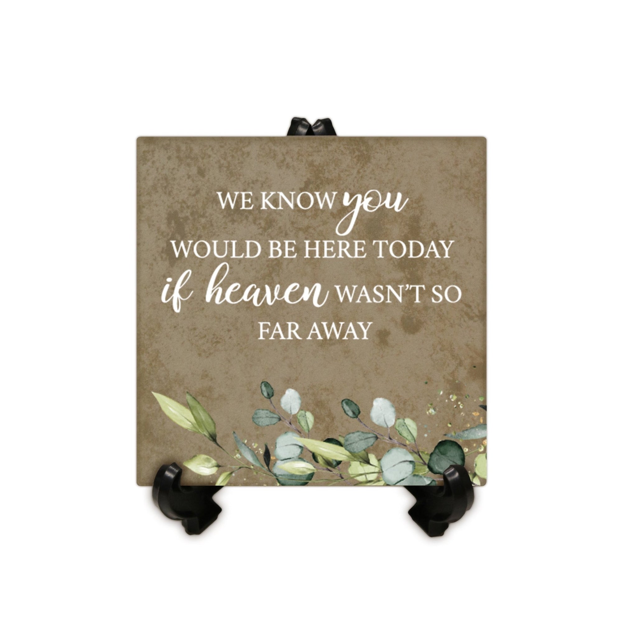 Memorial Ceramic Trivet with Stand for Home Decor - LifeSong Milestones