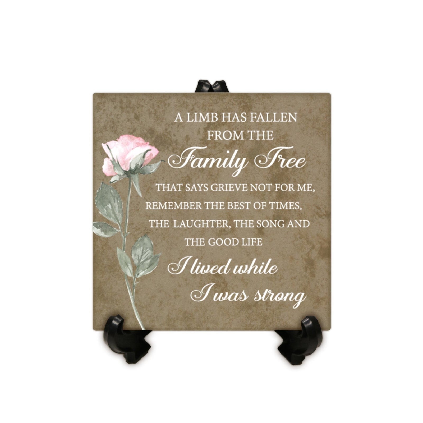 Memorial Ceramic Trivet with Stand for Home Decor - LifeSong Milestones