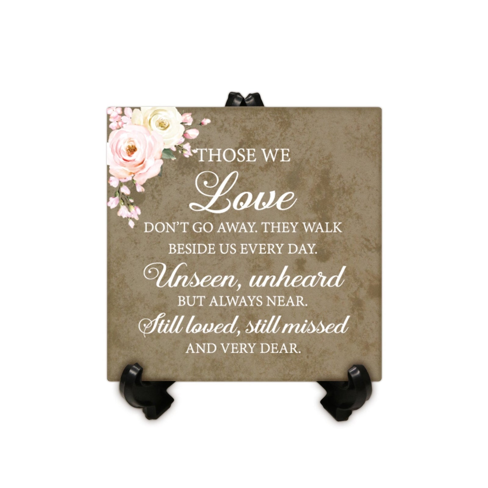 Memorial Ceramic Trivet with Stand for Home Decor - LifeSong Milestones