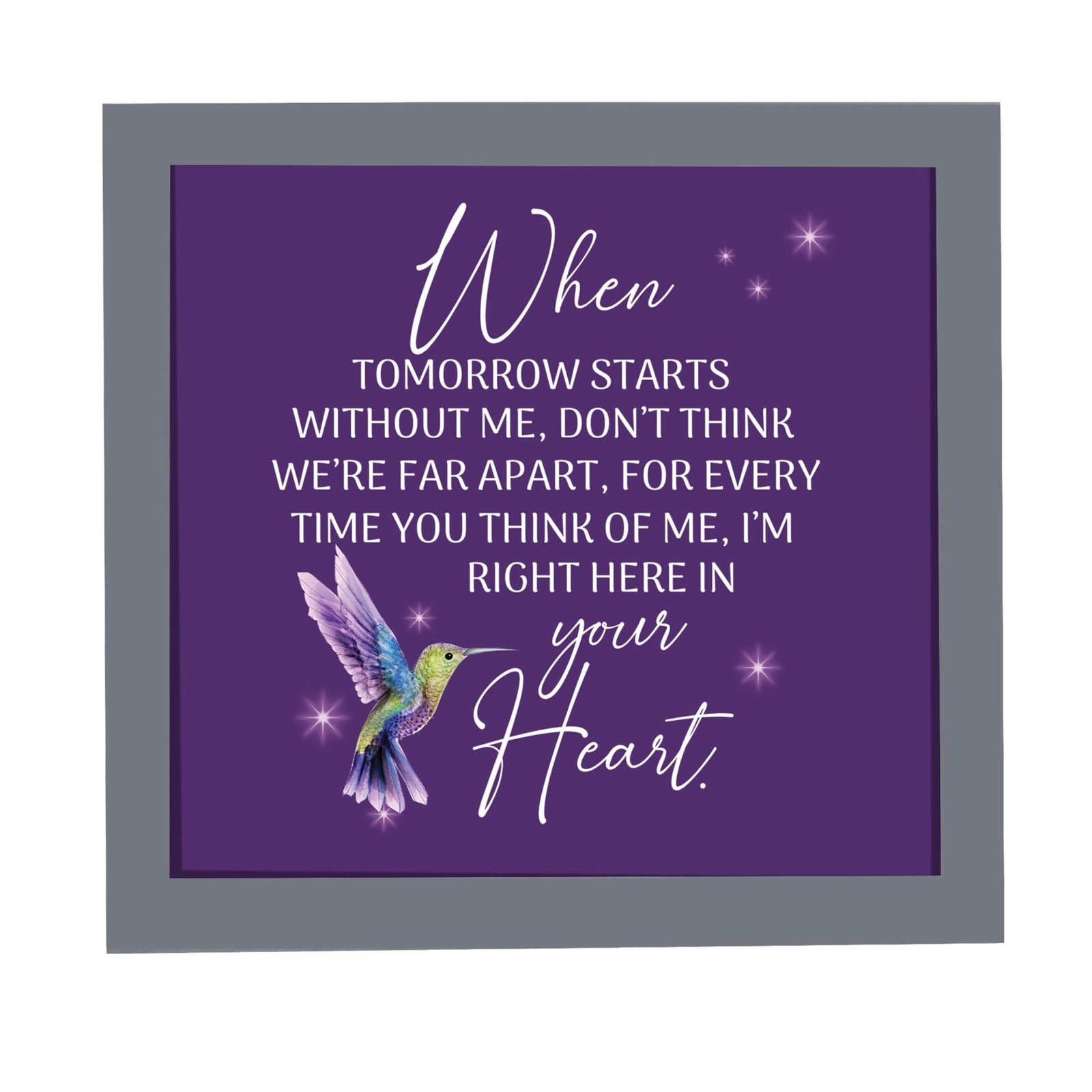 Memorial decorations for the celebration of life - a stunning framed shadow box to commemorate your loved one's legacy.