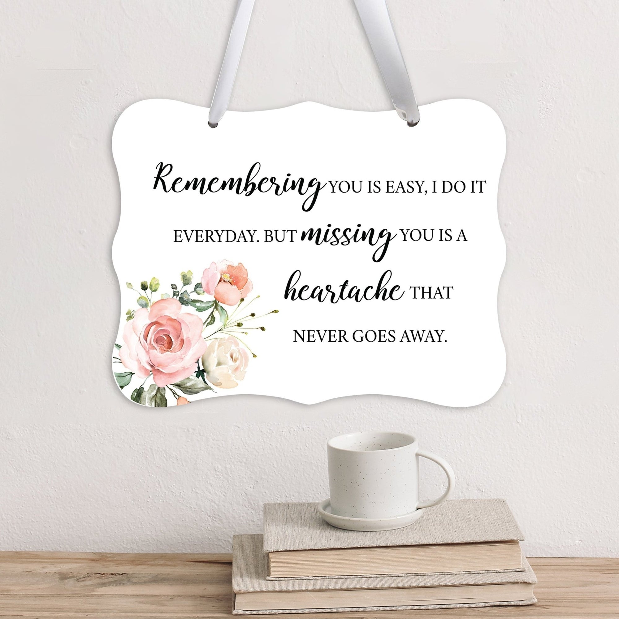 Memorial Hanging Ribbon Wall Decor for Loss of Loved One - LifeSong Milestones
