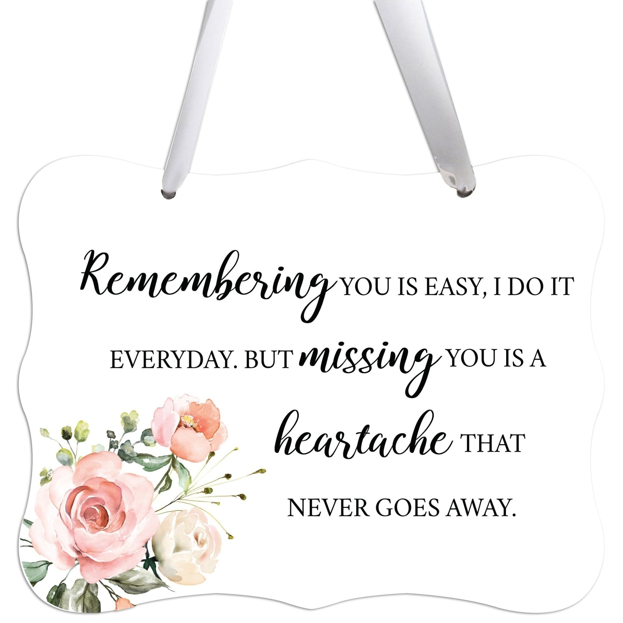 Memorial Hanging Ribbon Wall Decor for Loss of Loved One - LifeSong Milestones