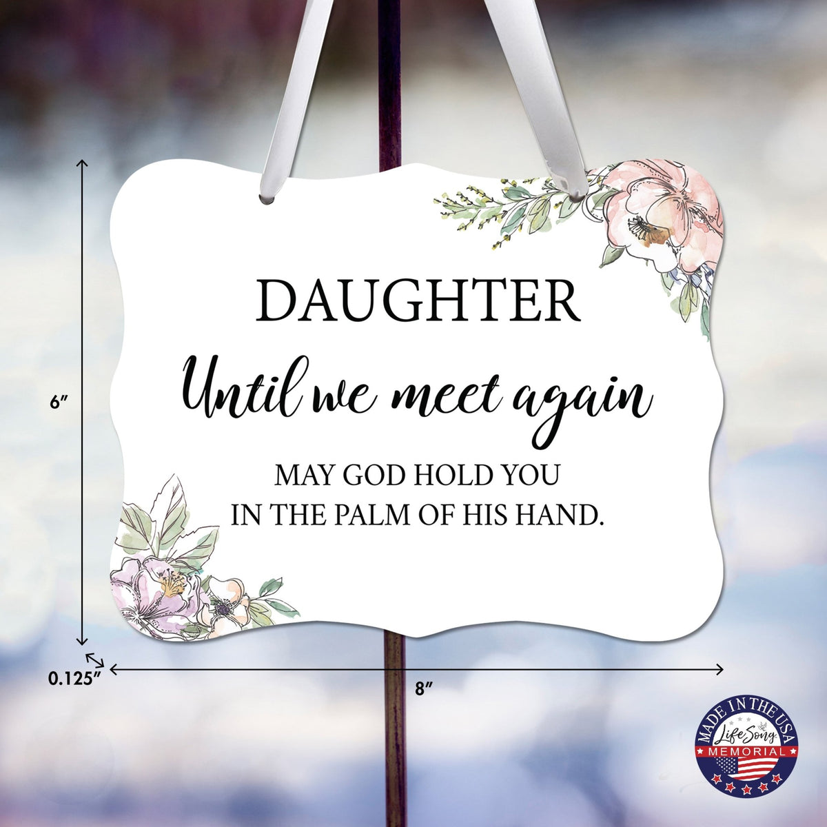 Memorial Hanging Ribbon Wall Decor for Loss of Loved One - LifeSong Milestones