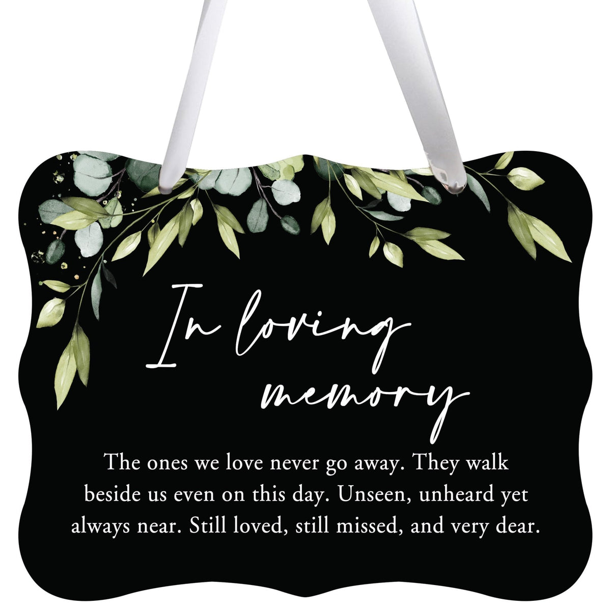 Memorial Hanging Ribbon Wall Decor for Loss of Loved One - In Loving Memory - LifeSong Milestones