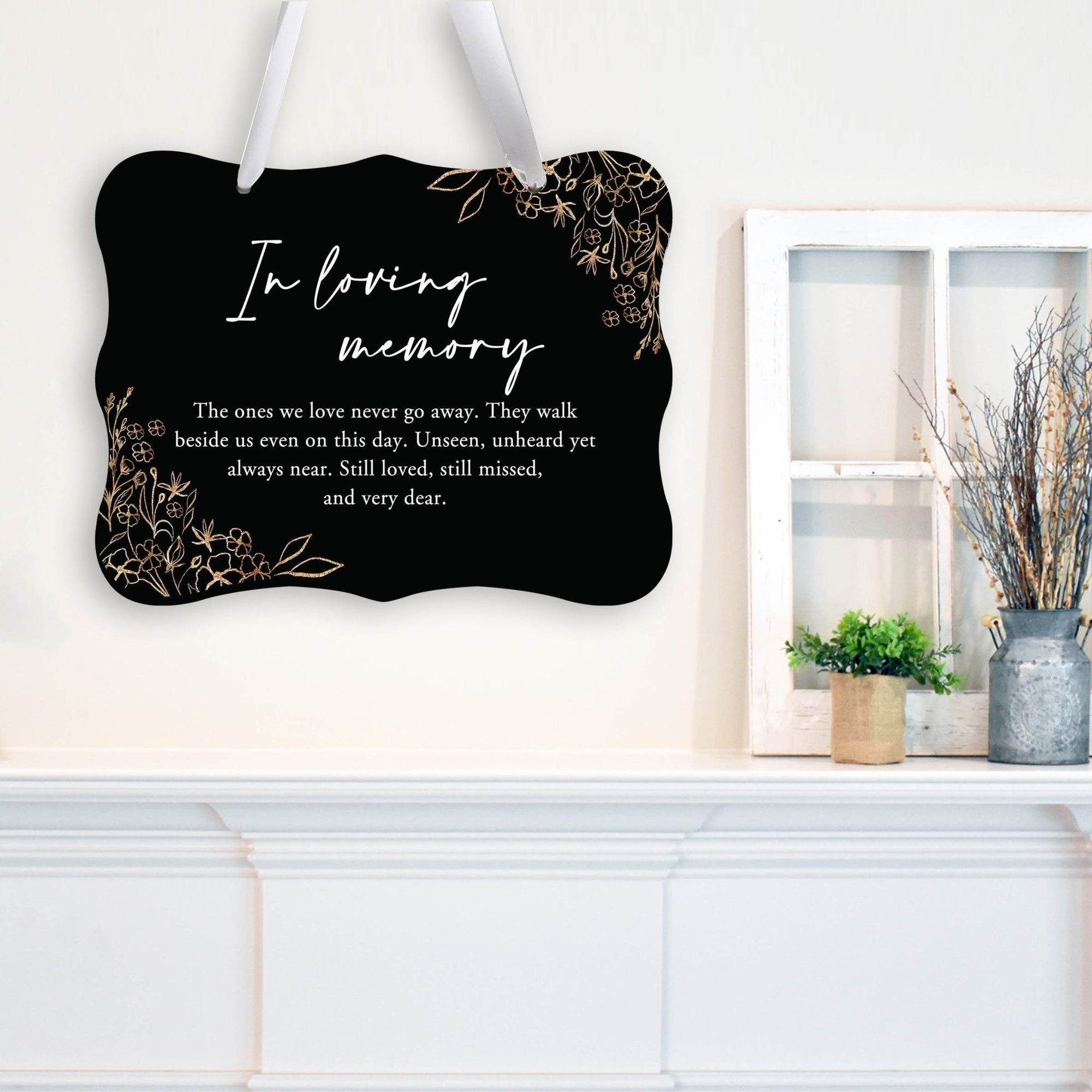 Memorial Hanging Ribbon Wall Decor for Loss of Loved One - In Loving Memory - LifeSong Milestones