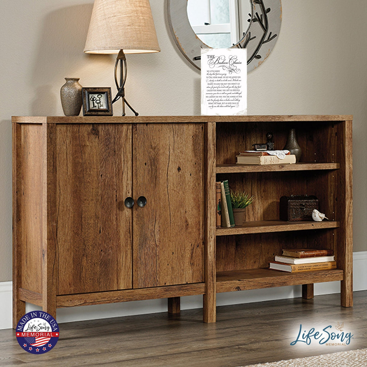 Memorial Hanging Wall Plaque - The Broken Chain - LifeSong Milestones