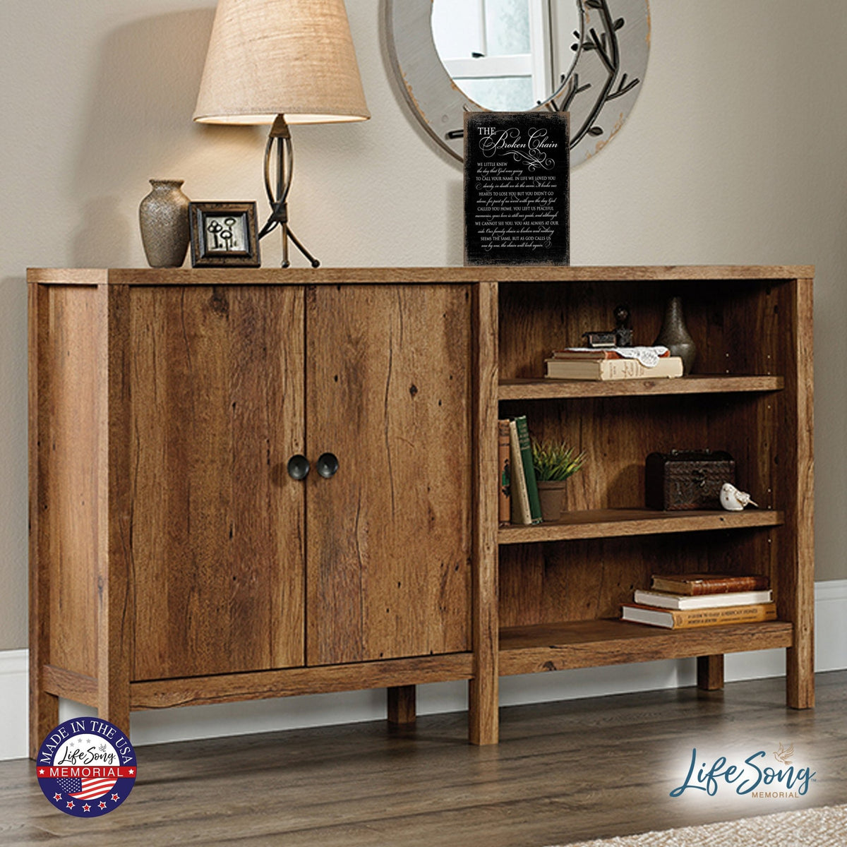 Memorial Hanging Wall Plaque - The Broken Chain - LifeSong Milestones