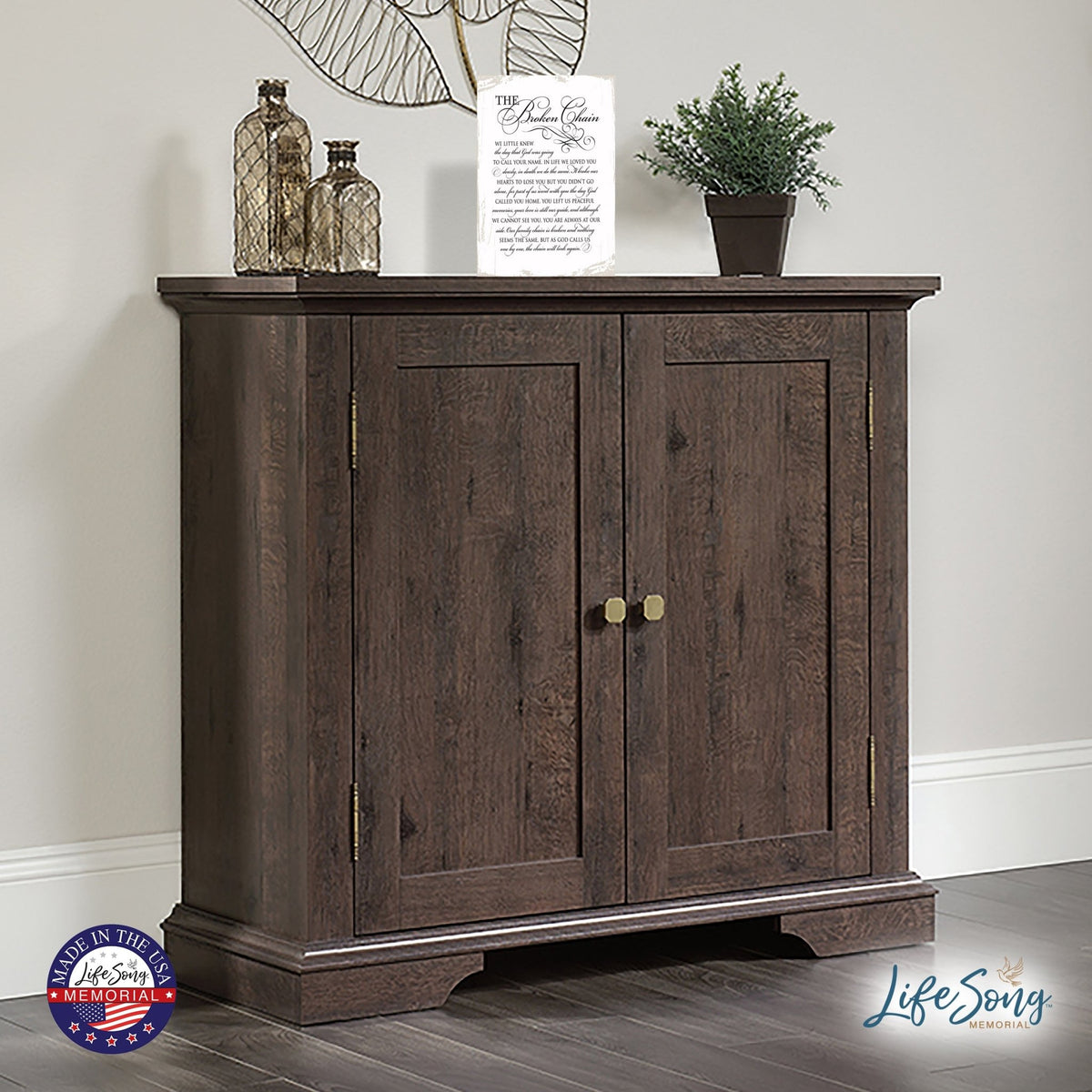 Memorial Hanging Wall Plaque - The Broken Chain - LifeSong Milestones