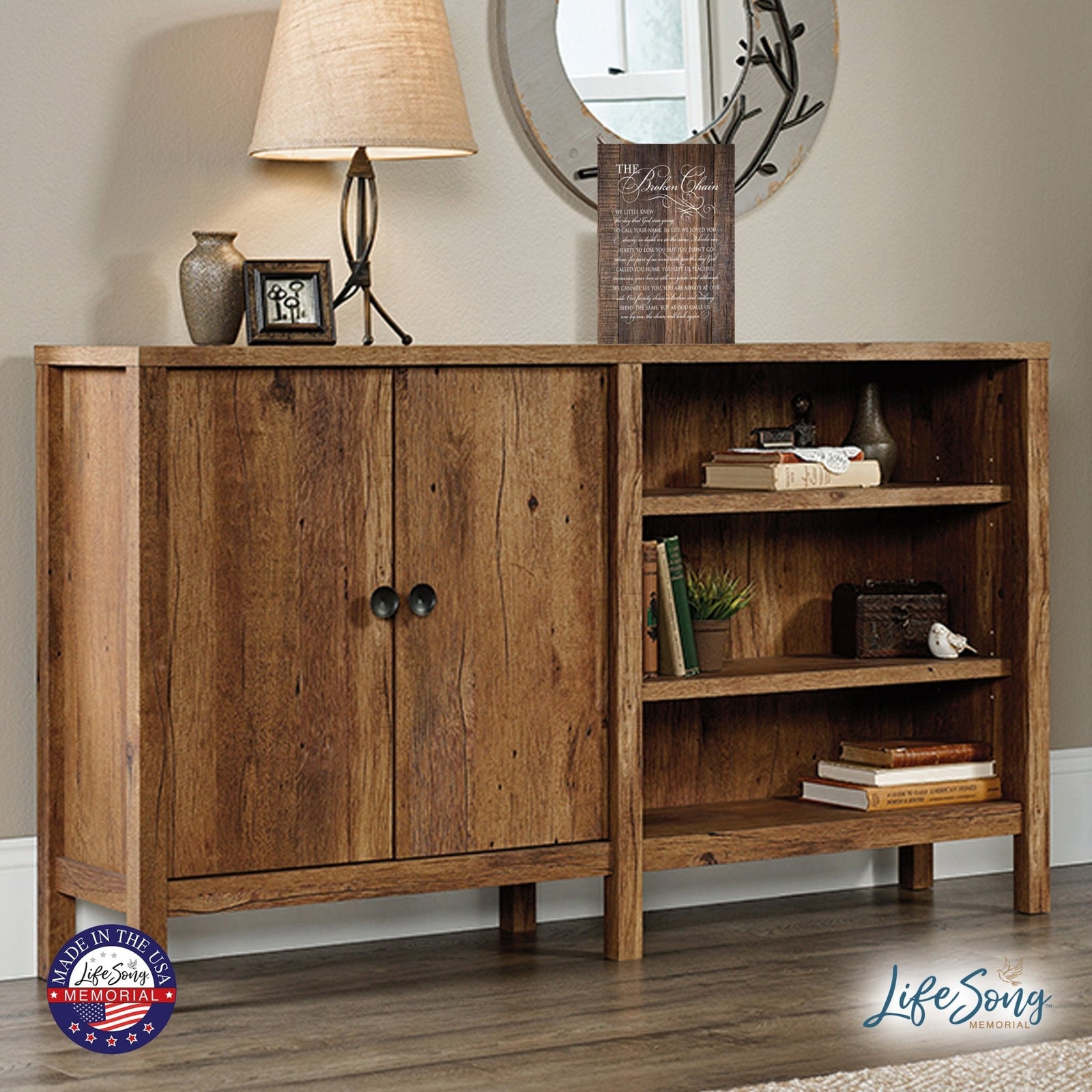 Memorial Hanging Wall Plaque - The Broken Chain - LifeSong Milestones