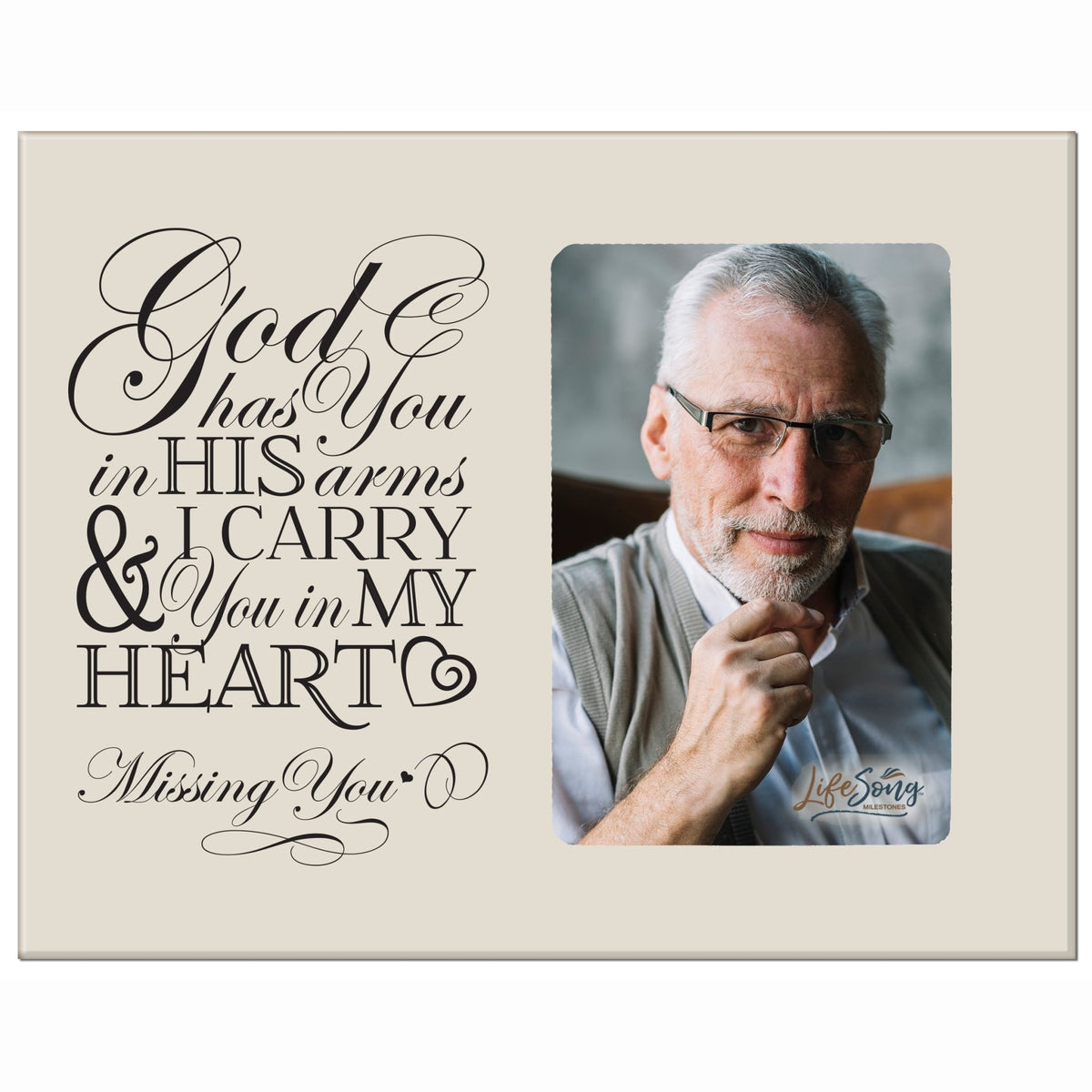 Memorial Photo Frame - I Carry You In My Heart - LifeSong Milestones