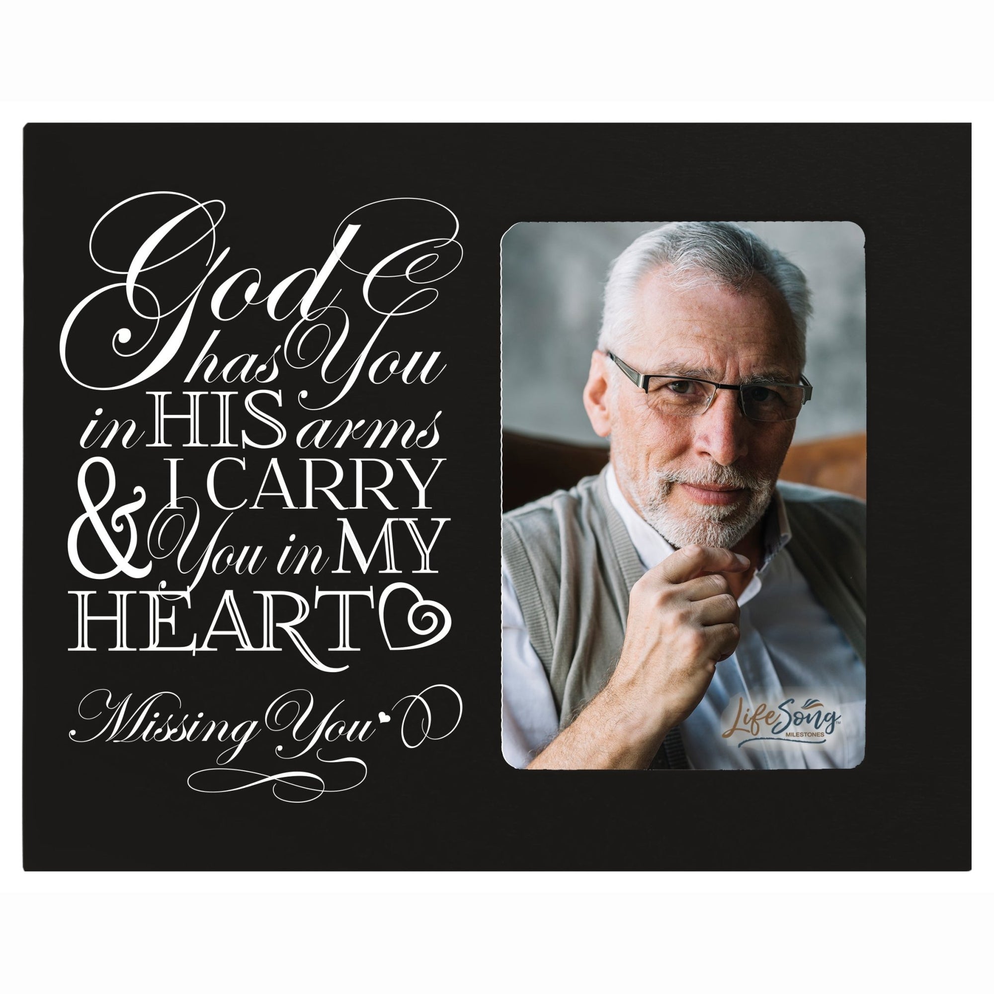 Memorial Photo Frame - I Carry You In My Heart - LifeSong Milestones