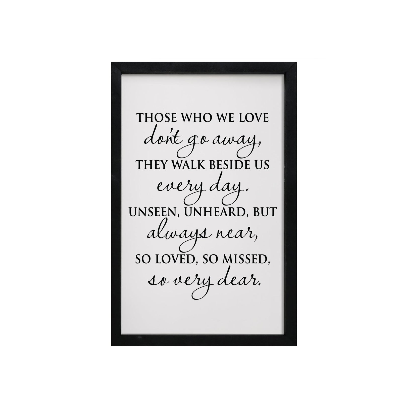Memorial Shadow Box Wall Art - Those We Love 7x10 - LifeSong Milestones
