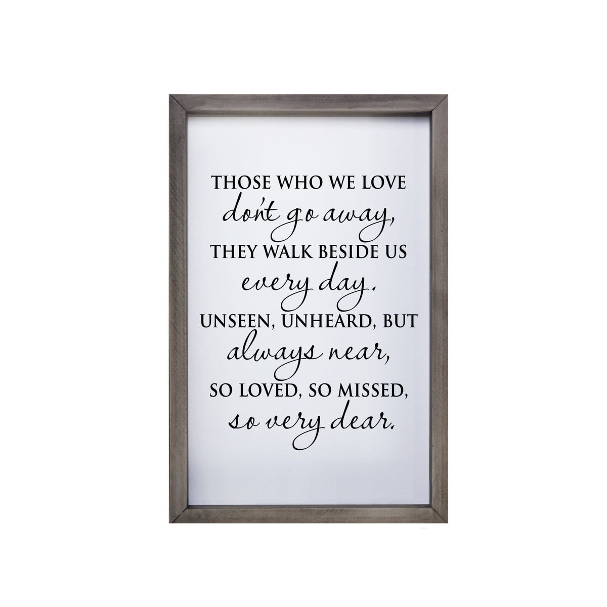Memorial Shadow Box Wall Art - Those We Love 7x10 - LifeSong Milestones