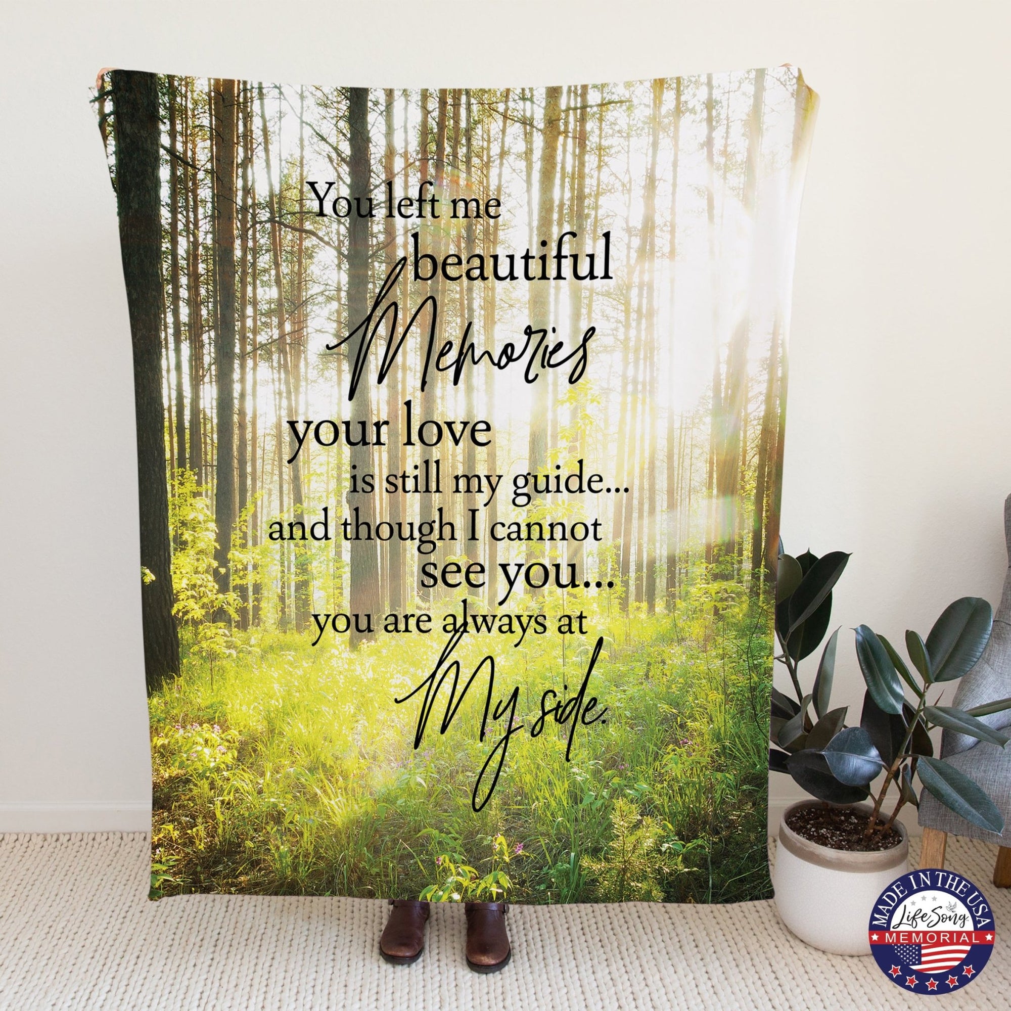 Memorial Soft Throw Blankets for Home Décor - LifeSong Milestones