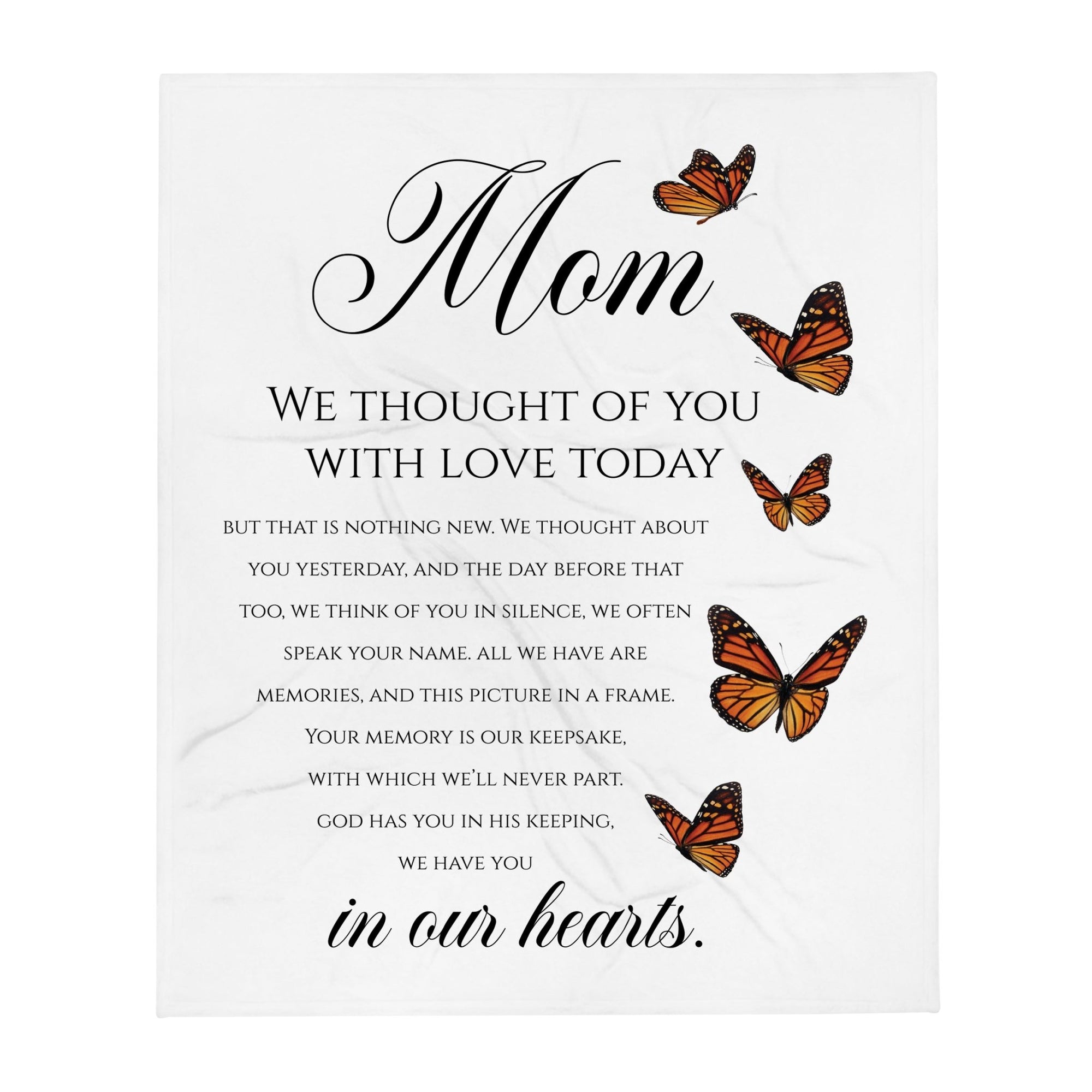 Memorial Soft Throw Blankets for Home Décor - LifeSong Milestones