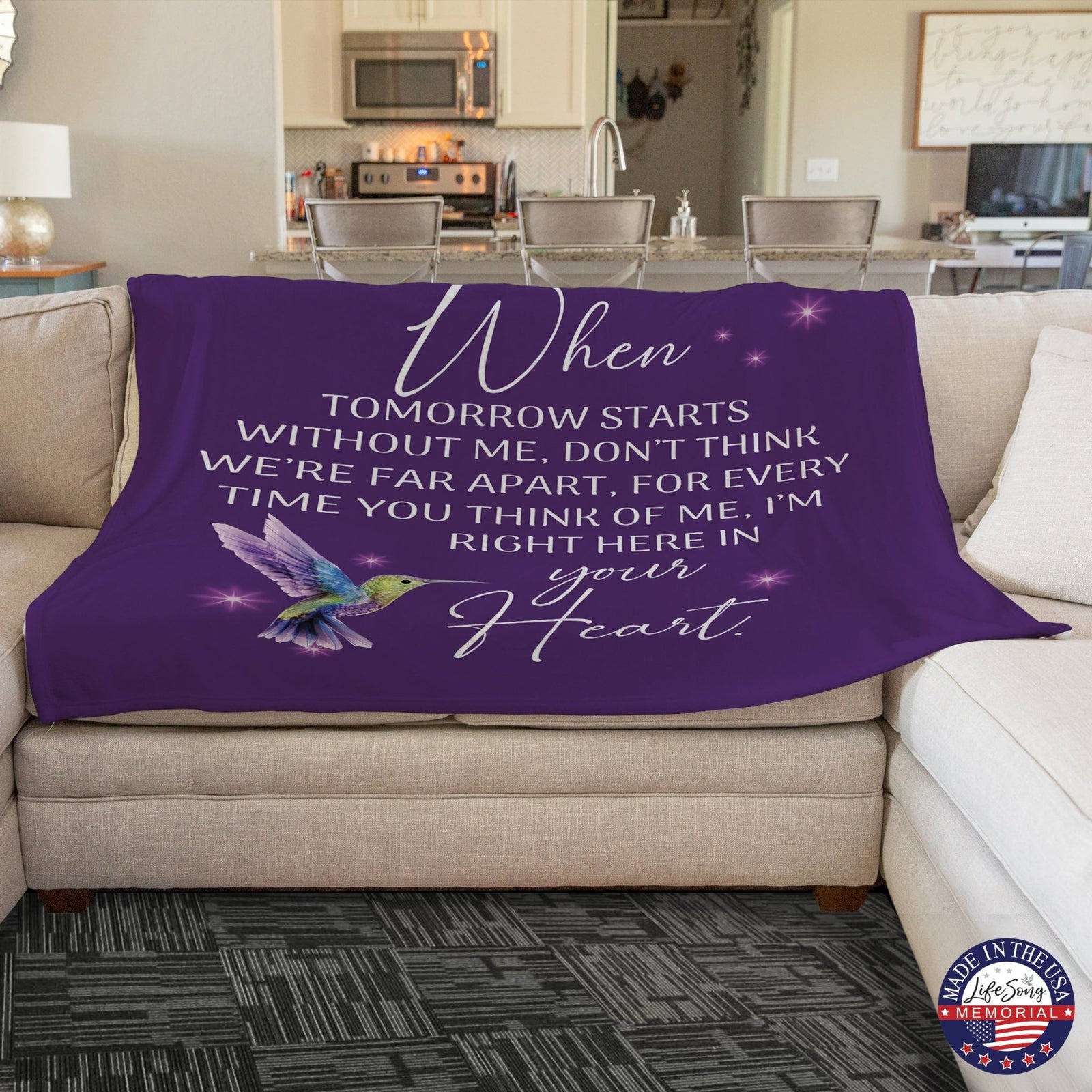 Memorial Soft Throw Blankets for Home Décor - LifeSong Milestones