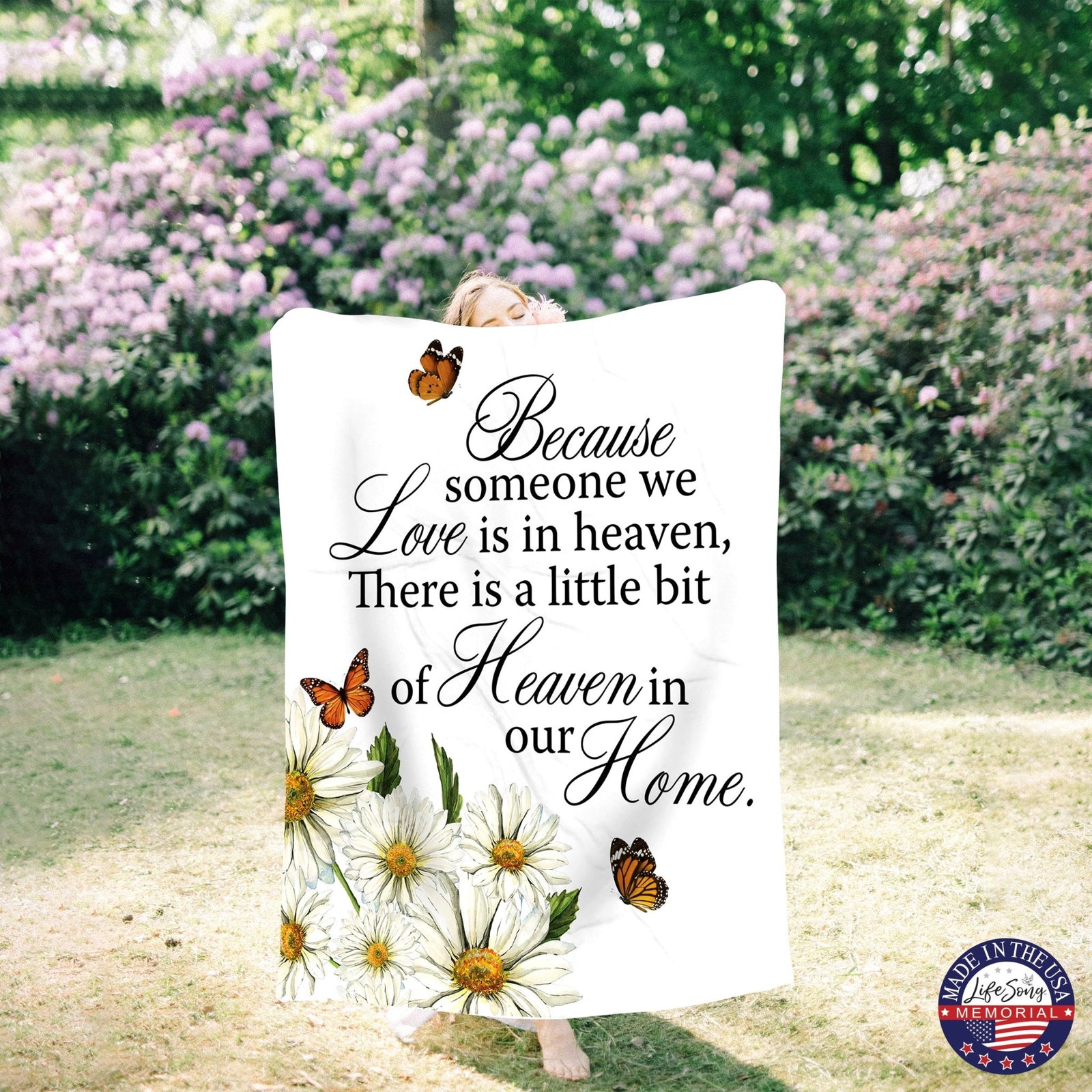 Memorial Soft Throw Blankets for Home Décor - LifeSong Milestones