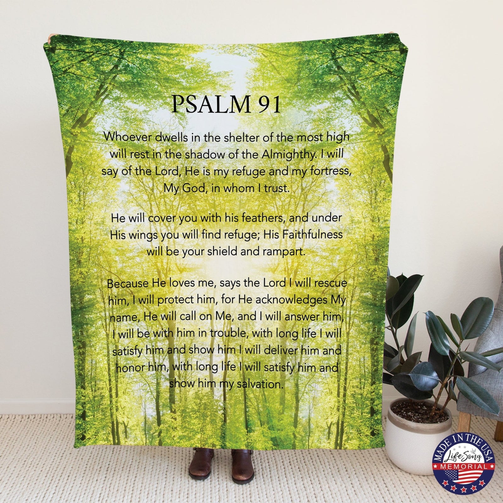 Memorial Soft Throw Blankets for Home Décor - LifeSong Milestones