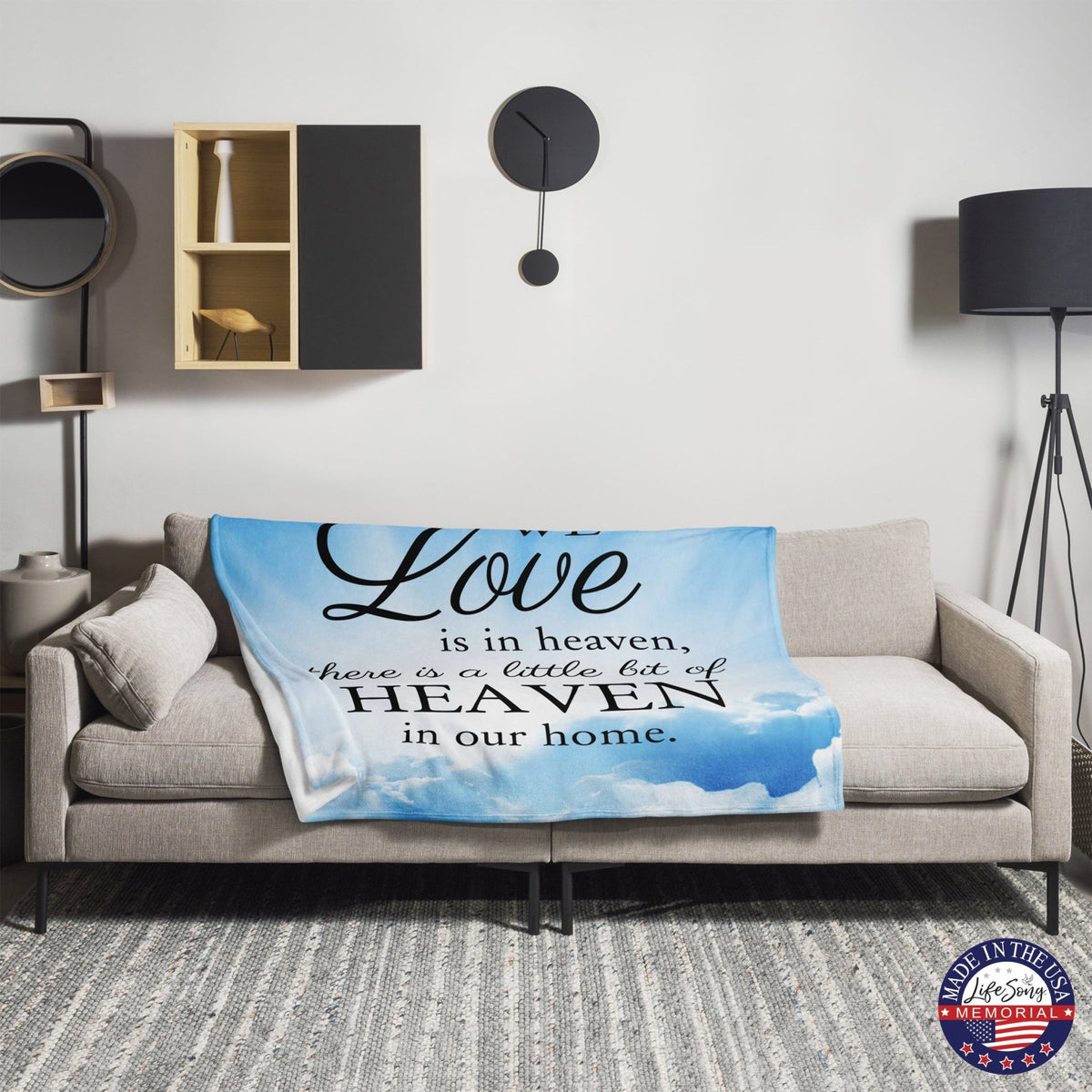 Memorial Soft Throw Blankets for Home Décor - LifeSong Milestones