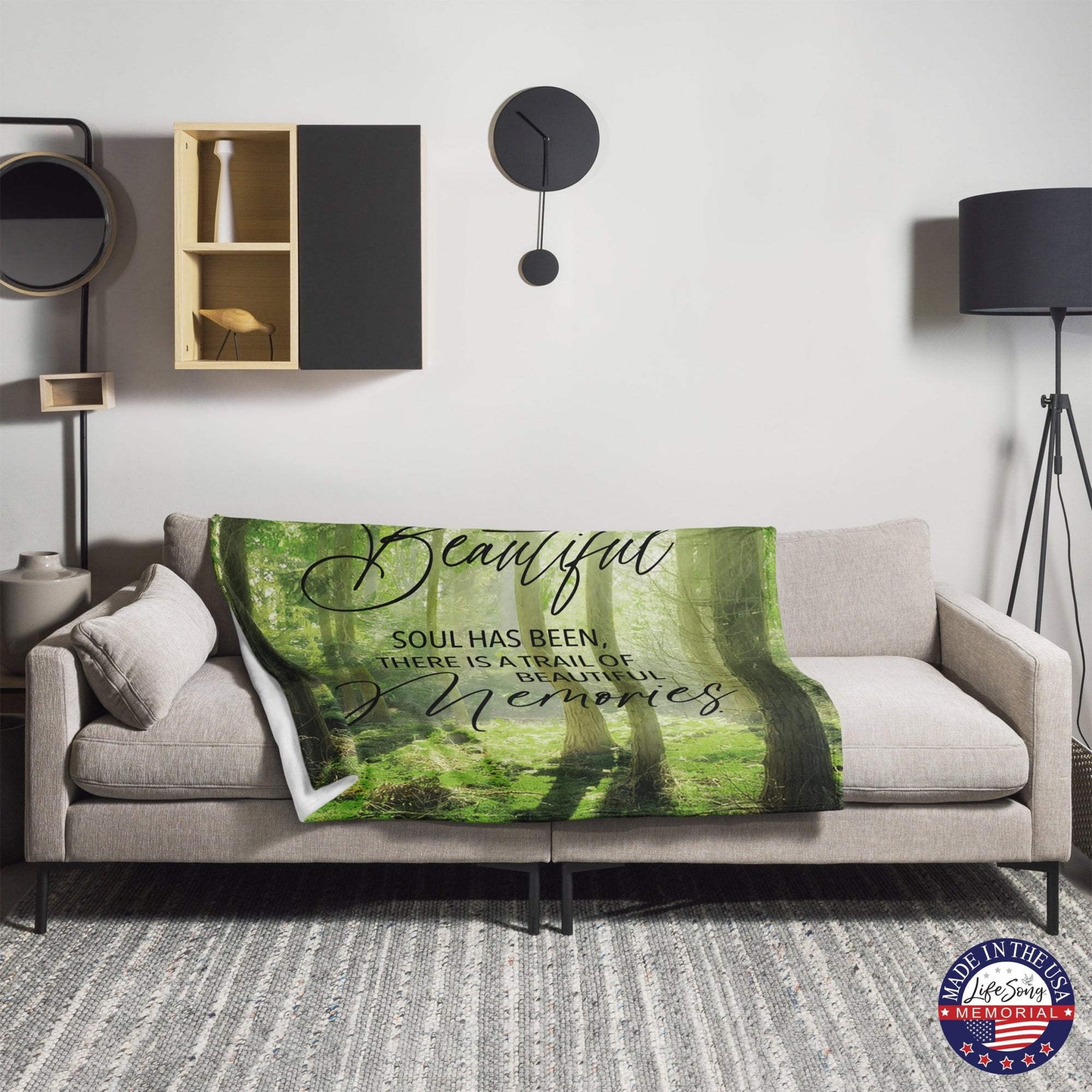 Memorial Soft Throw Blankets for Home Décor - LifeSong Milestones