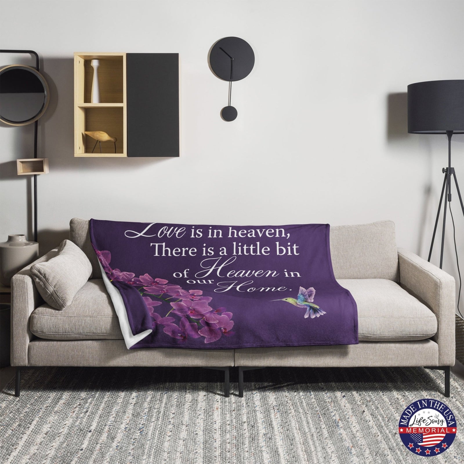 Memorial Soft Throw Blankets for Home Décor - LifeSong Milestones