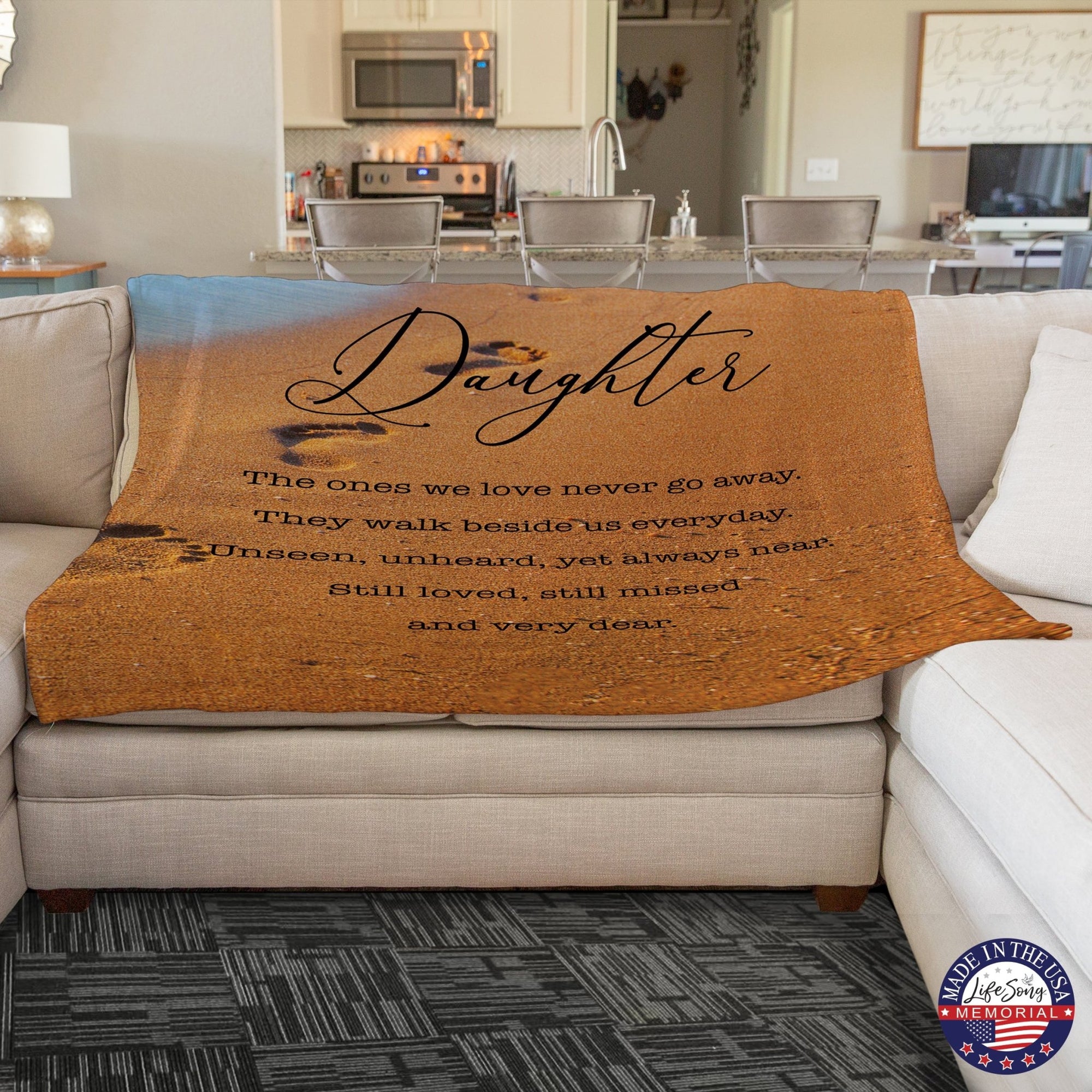 Memorial Soft Throw Blankets for Home Décor - LifeSong Milestones