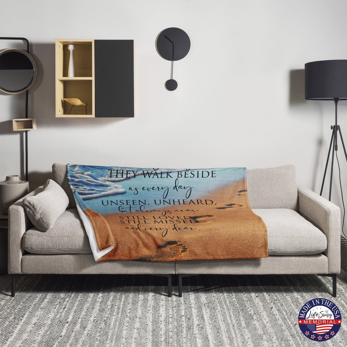 Memorial Soft Throw Blankets for Home Décor - LifeSong Milestones