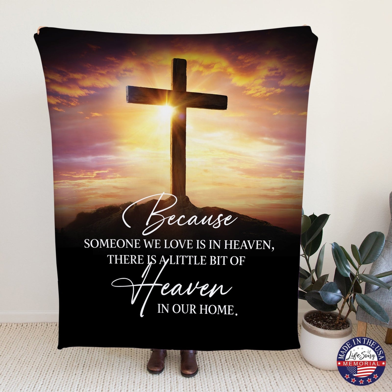 Memorial Soft Throw Blankets for Home Décor - LifeSong Milestones