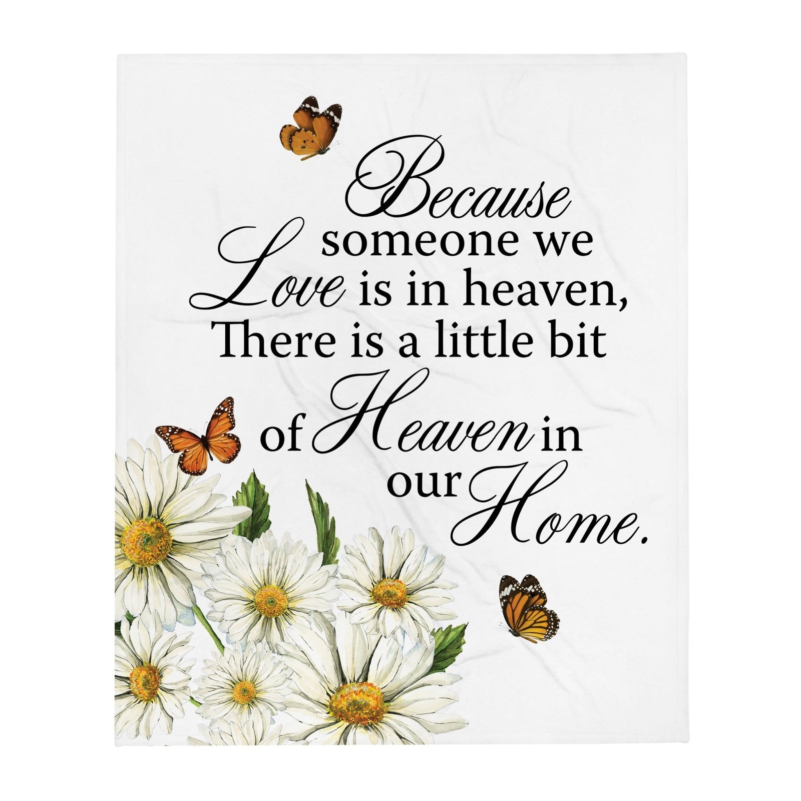 Memorial Soft Throw Blankets for Home Décor - LifeSong Milestones