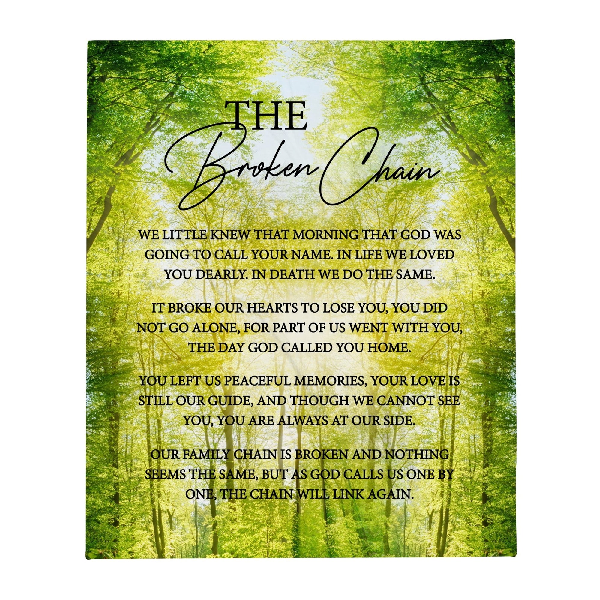 Memorial Soft Throw Blankets for Home Décor - LifeSong Milestones