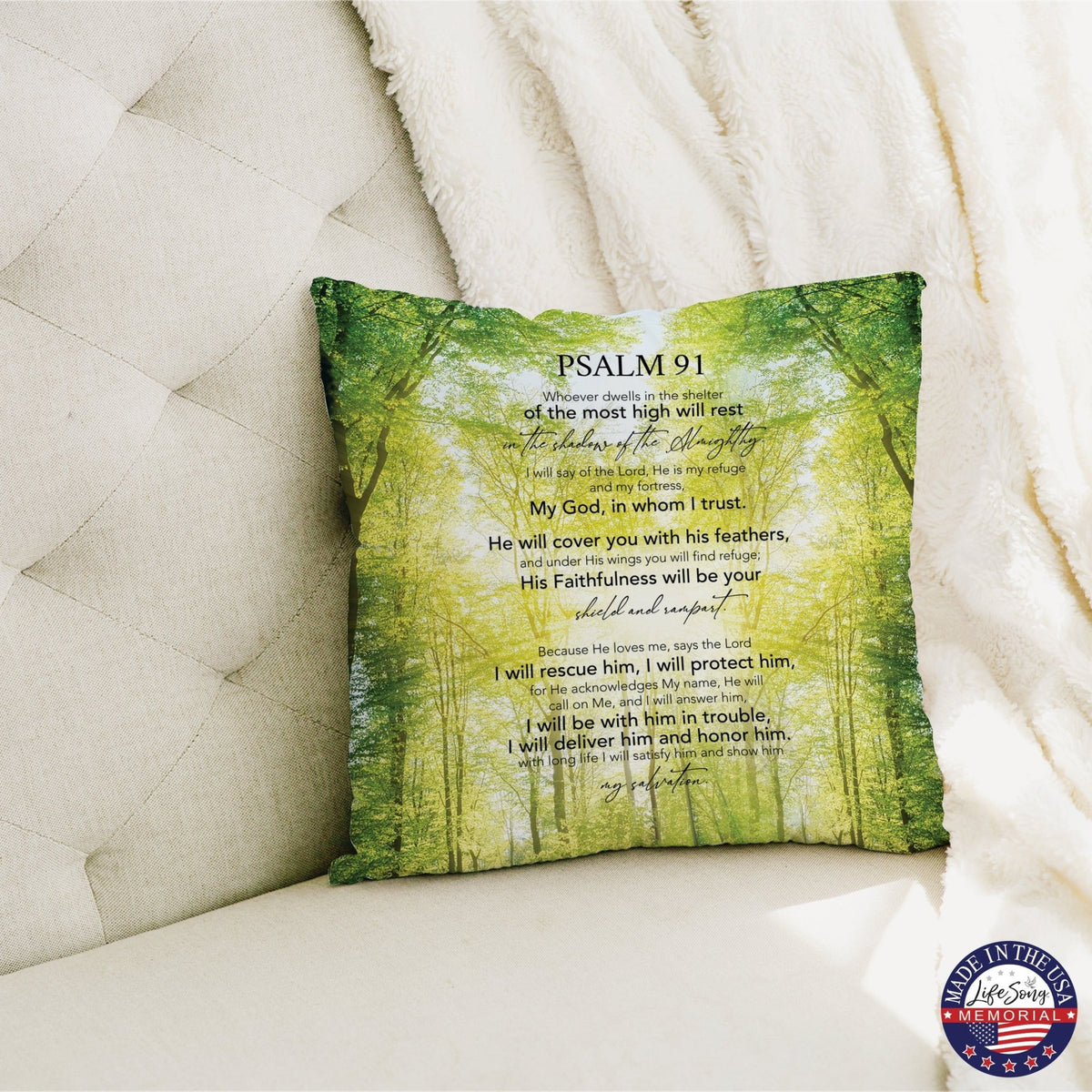 Memorial Sympathy Throw Pillow for Home Décor - LifeSong Milestones