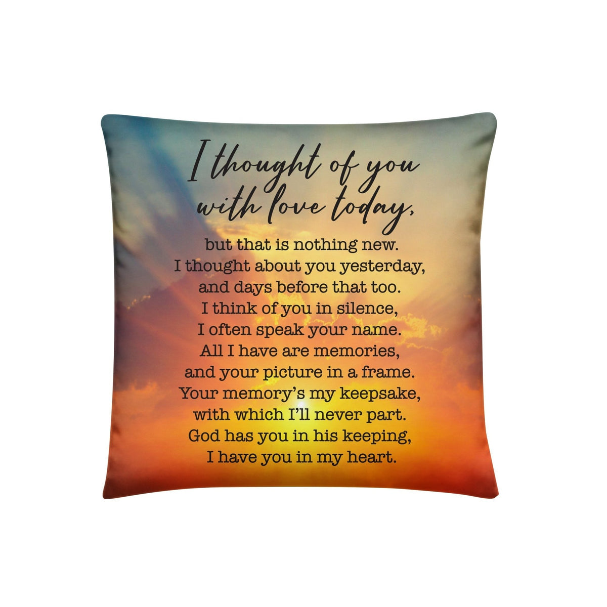 Memorial Sympathy Throw Pillow for Home Décor - LifeSong Milestones