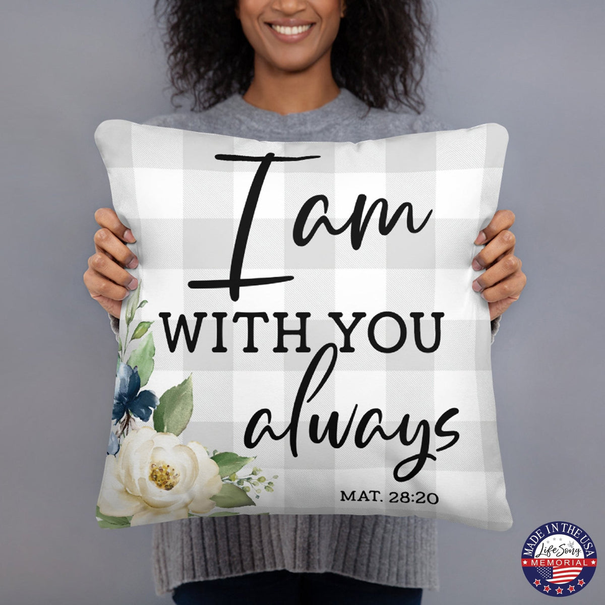 Memorial Sympathy Throw Pillow for Home Décor - LifeSong Milestones