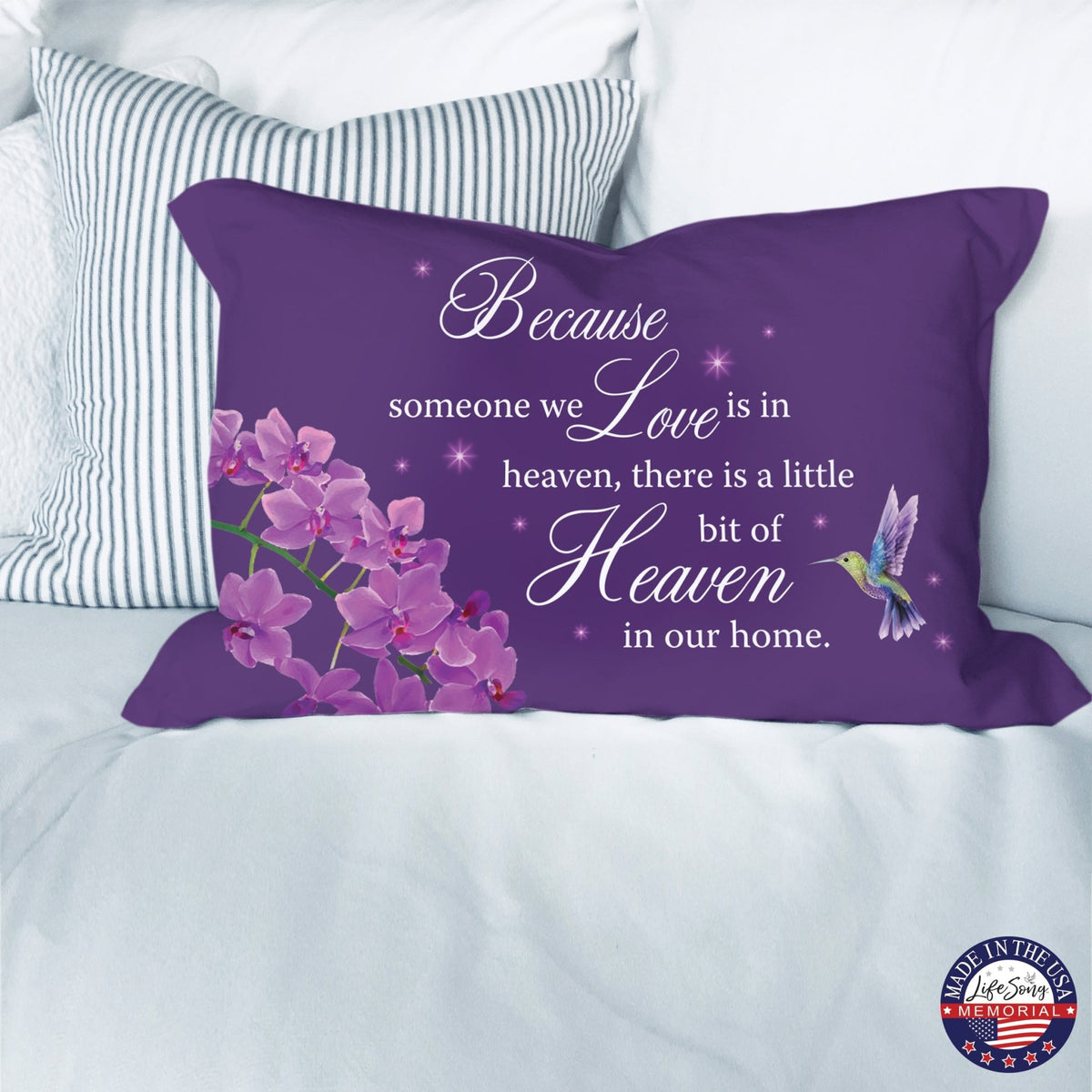 Memorial Sympathy Throw Pillow for Home Décor - LifeSong Milestones