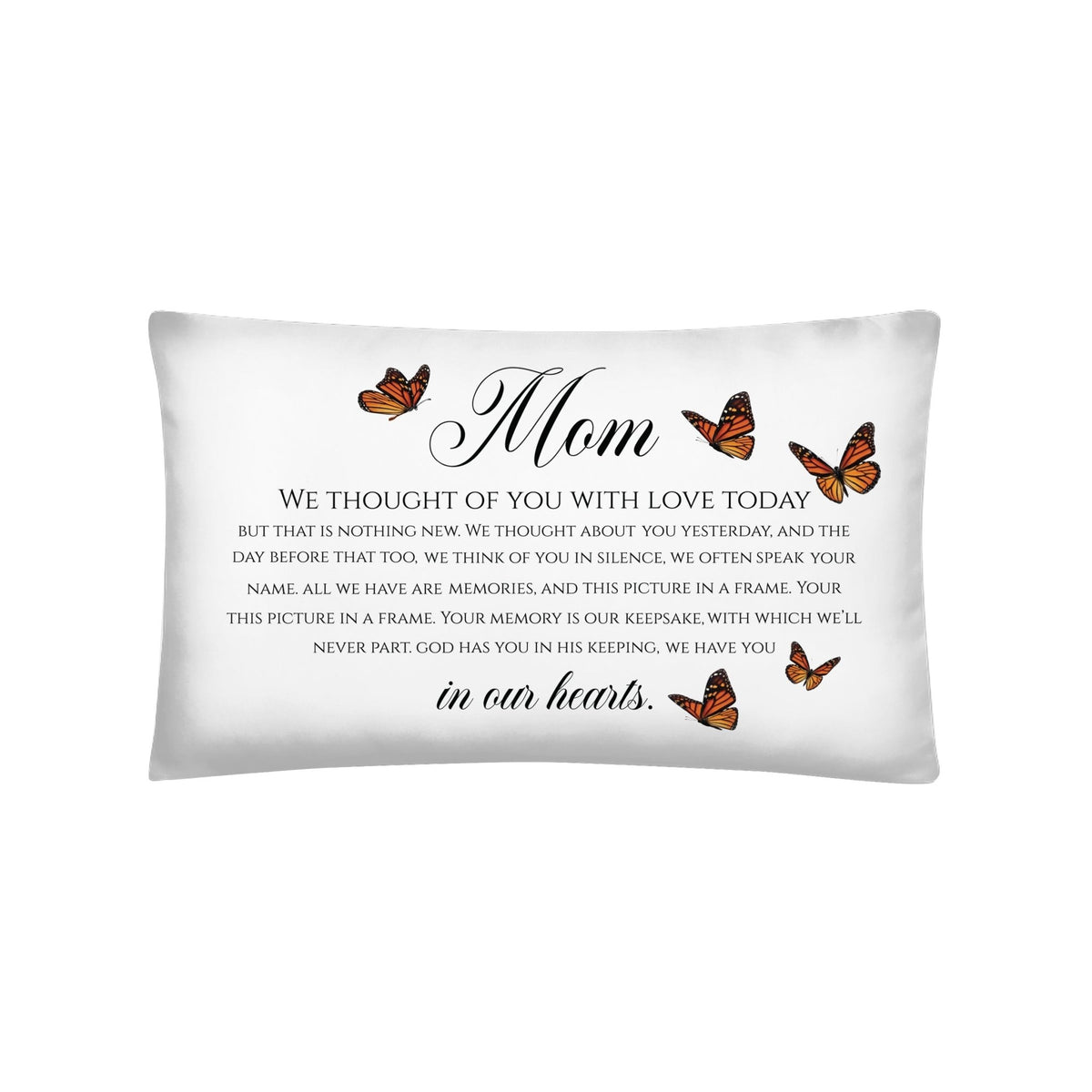 Memorial Sympathy Throw Pillow for Home Décor - LifeSong Milestones