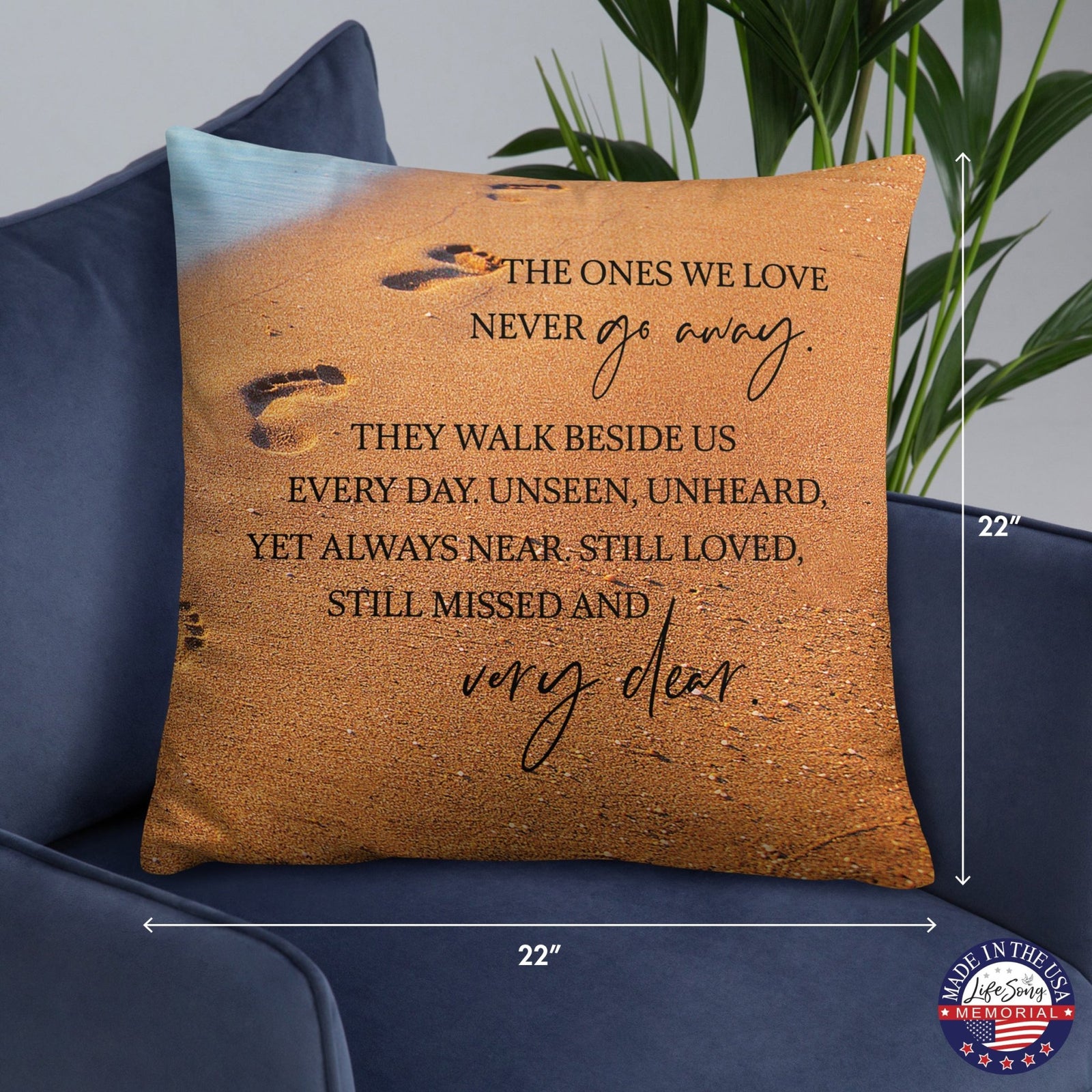 Memorial Sympathy Throw Pillow for Home Décor - LifeSong Milestones