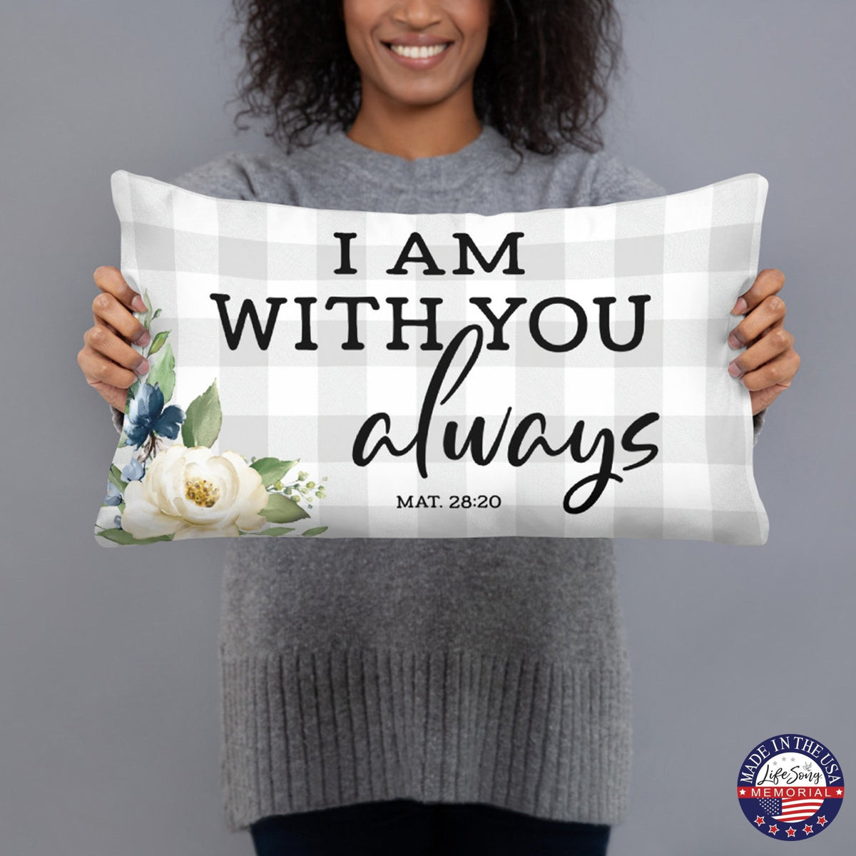 Memorial Sympathy Throw Pillow for Home Décor - LifeSong Milestones