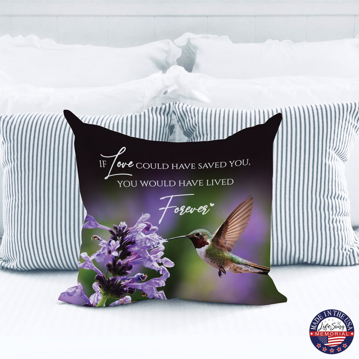 Memorial Sympathy Throw Pillow for Home Décor - LifeSong Milestones