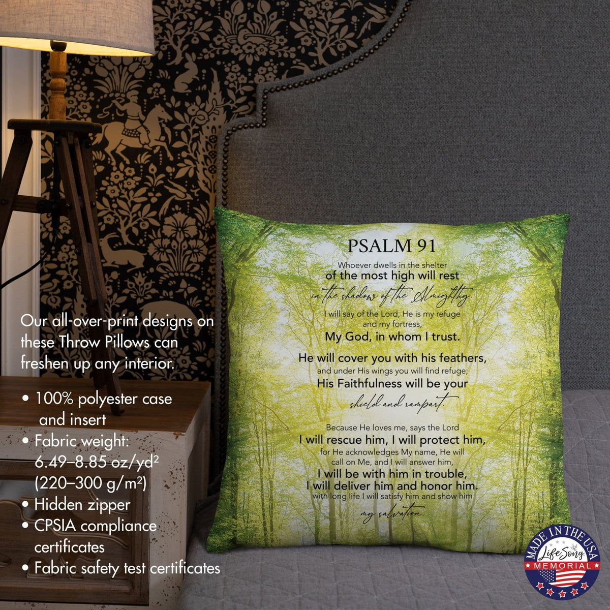 Memorial Sympathy Throw Pillow for Home Décor - LifeSong Milestones