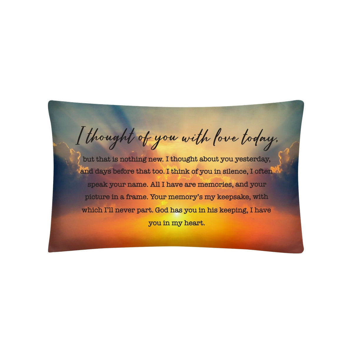 Memorial Sympathy Throw Pillow for Home Décor - LifeSong Milestones