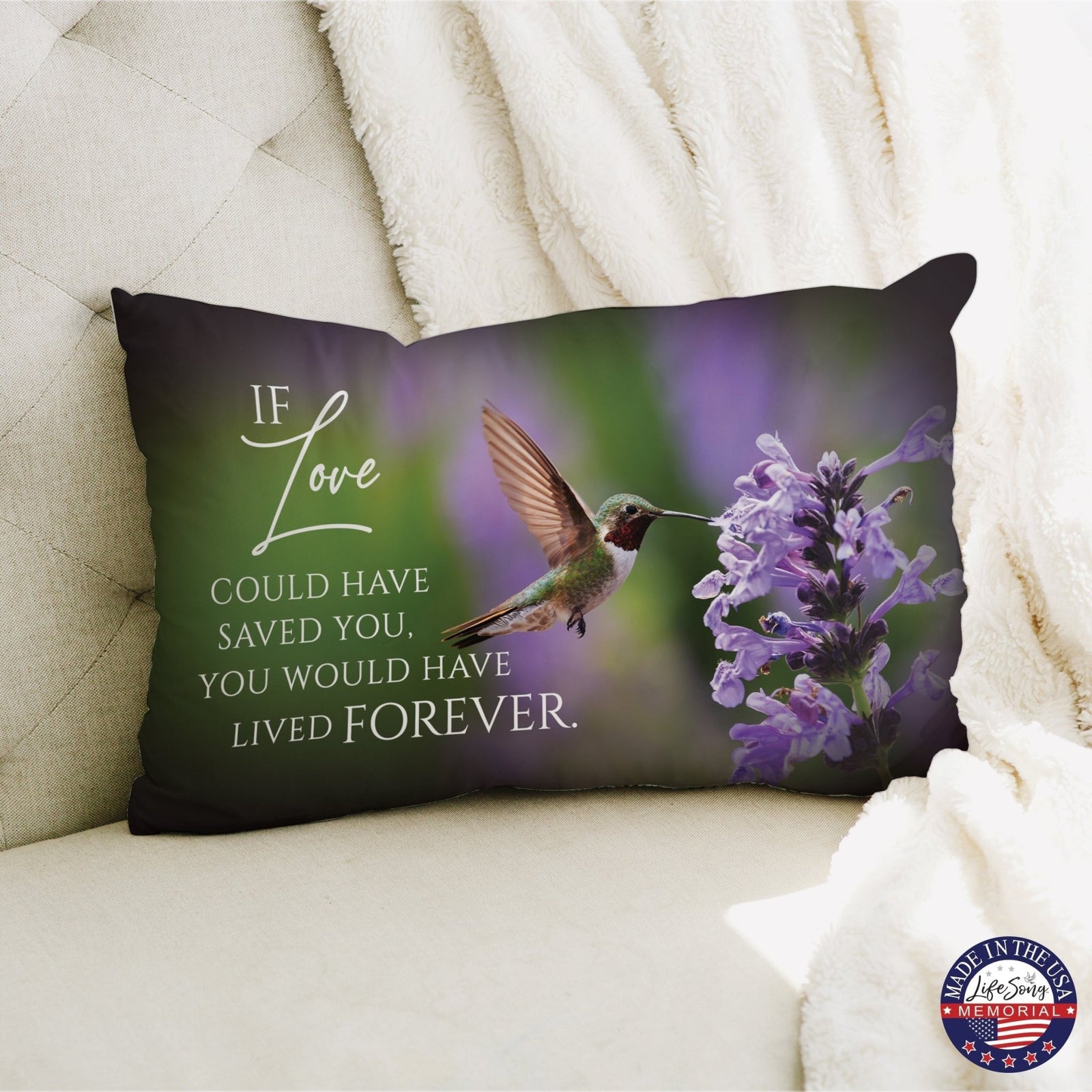 Memorial Sympathy Throw Pillow for Home Décor - LifeSong Milestones