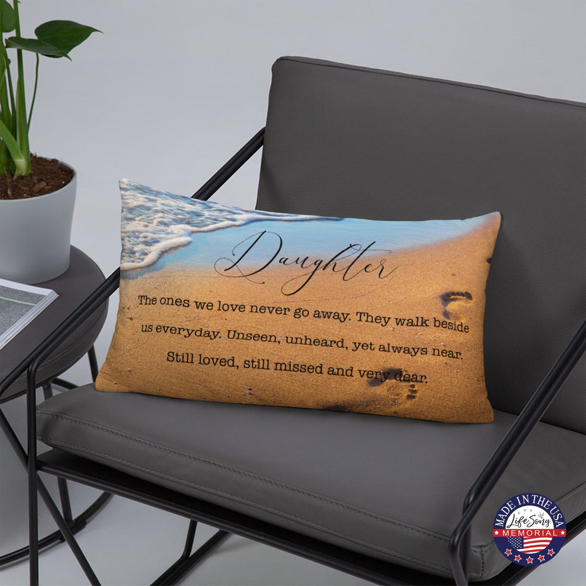 Memorial Sympathy Throw Pillow for Home Décor - LifeSong Milestones