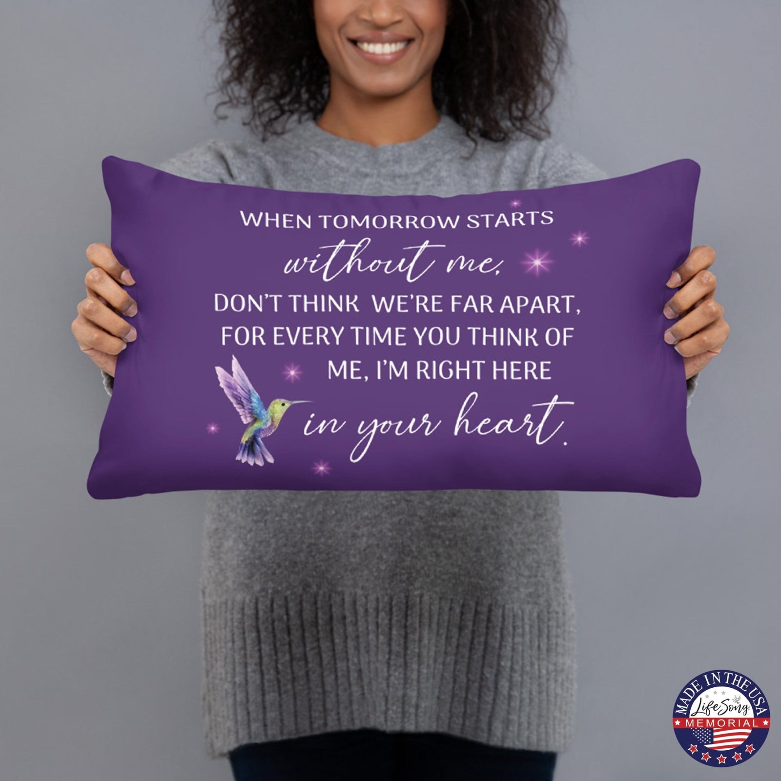 Memorial Sympathy Throw Pillow for Home Décor - LifeSong Milestones