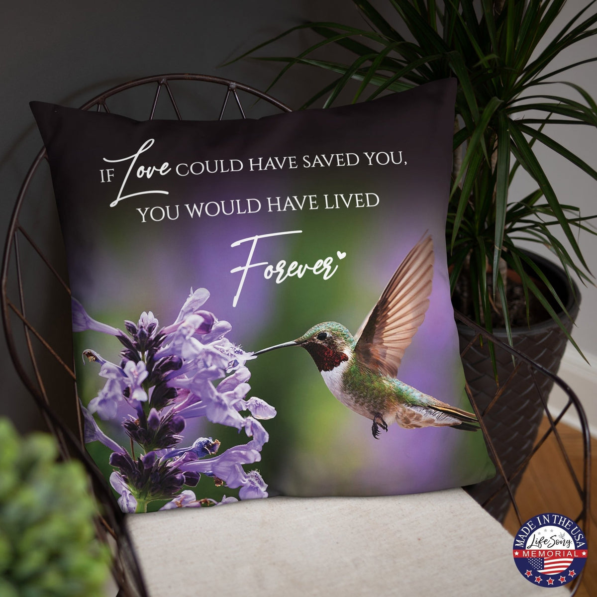 Memorial Sympathy Throw Pillow for Home Décor - LifeSong Milestones