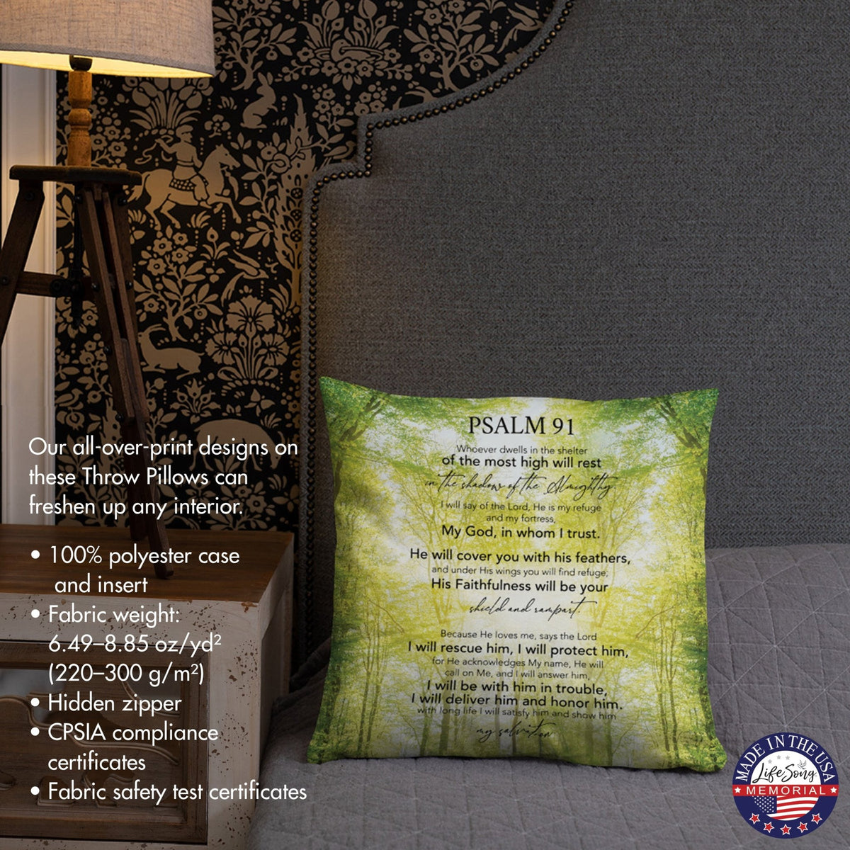 Memorial Sympathy Throw Pillow for Home Décor - LifeSong Milestones