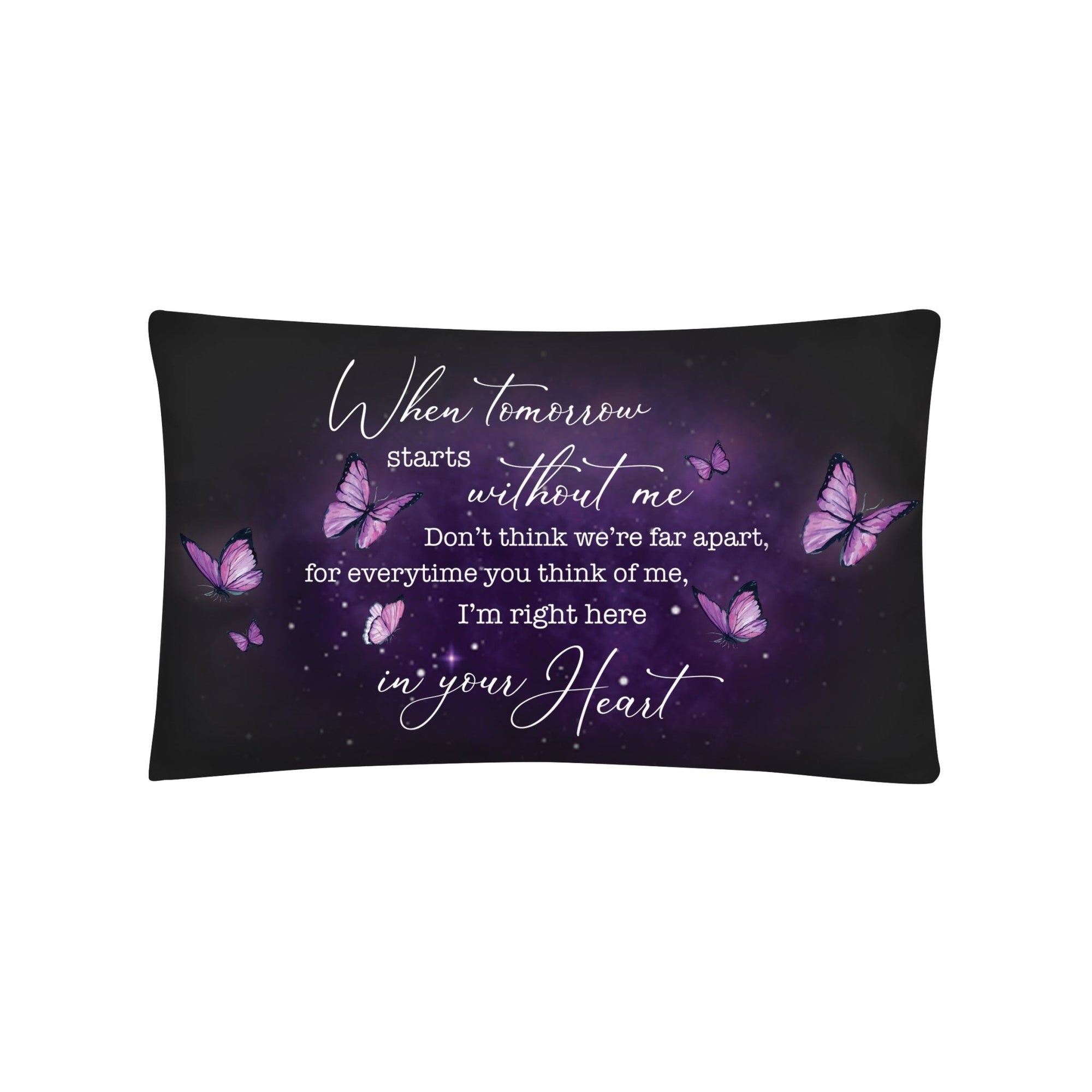 Memorial Sympathy Throw Pillow for Home Décor - When Tomorrow Starts - LifeSong Milestones