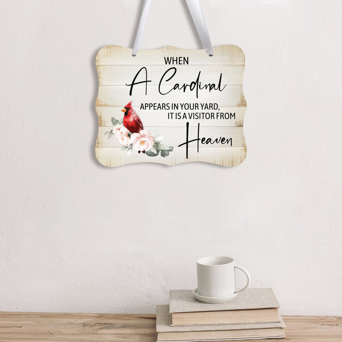 Memorial gifts for the loss of a loved one, including this elegant wall hanging sign, designed to offer comfort and support during difficult times.