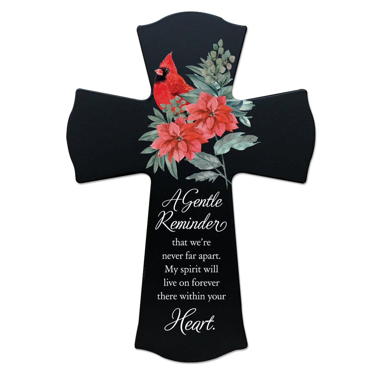 Memorial Wooden Wall Cross 8x11 Cardinal Bereavement Gift for Loss on Loved One – A Gentle Reminder That - LifeSong Milestones