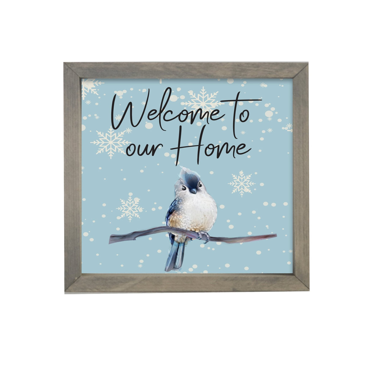 Merry Christmas Framed Shadow Box - Bird Welcome - LifeSong Milestones